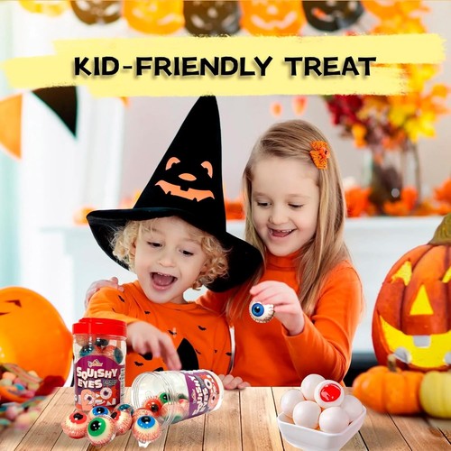 Apexy Eyeball Gummy Candy With Fruity Liquid Center Fat Free Perfect for Hallowe - Picture 5 of 8