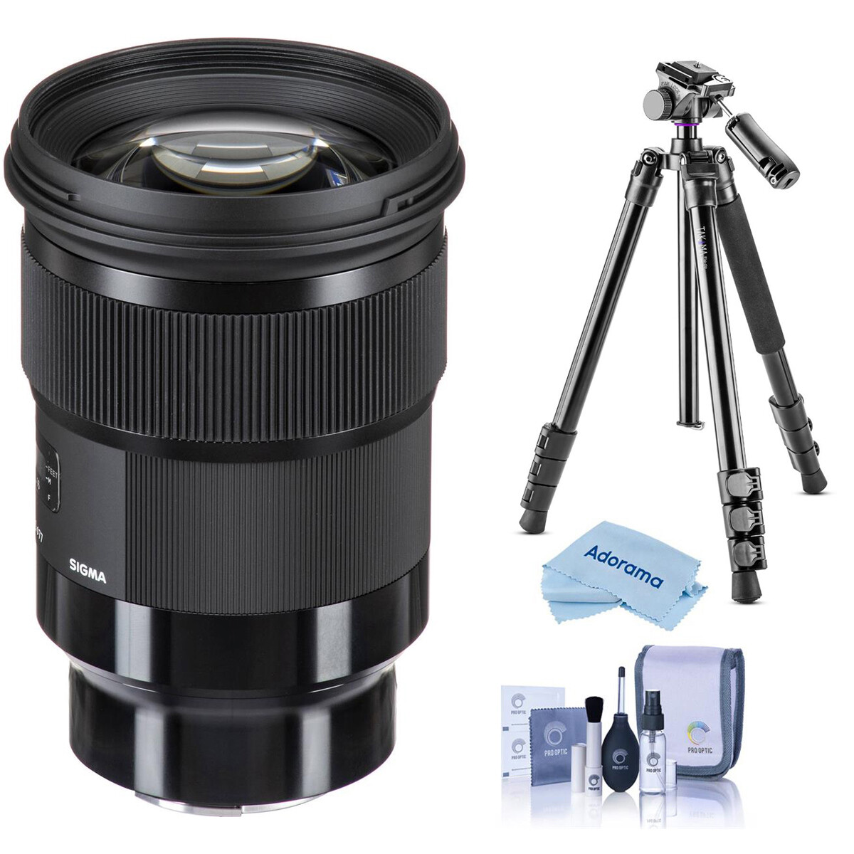 Объектив Sigma 50mm f/1.4 DG HSM ART с L-образным креплением, черный, в комплекте со штативом Alta Pro 264AT
