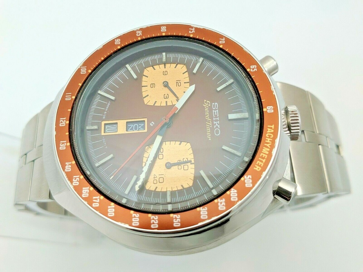 SEIKO BULLHEAD SPEEDTIMER 6138-0040 DAY/DATE CHRONOGRAPH MEN'S