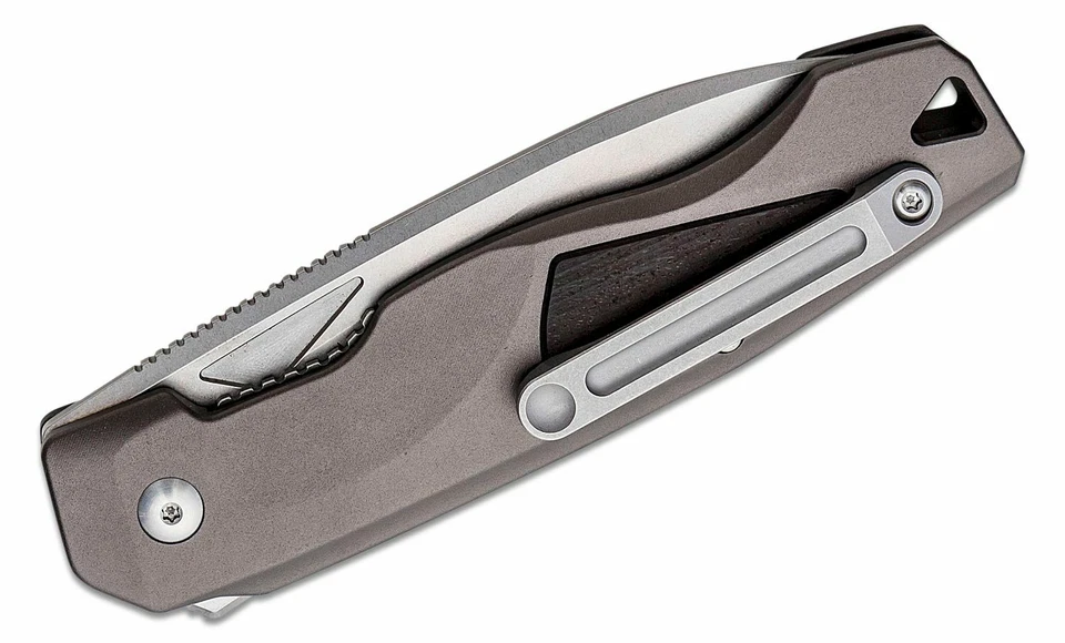 Складной нож Boker Plus Eran Manasherov Aluma 3,58 дюйма D2 с промытым камнем лезвием, серый - Изображение 2 из 4