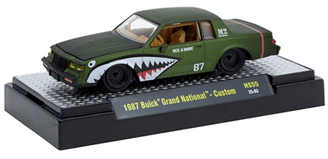 M2 MACHINES 1987 BUICK GRAND NATIONAL CUSTOM HOBBY SHARK
