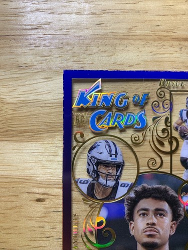 2023 Panini Illusions Bryce Young King of Cards Red & Blue 6/15 SP Acetate RC - Picture 4 of 12