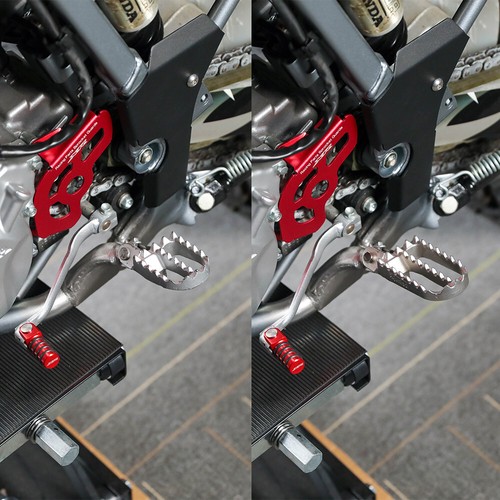Wide Rider Front Foot Pegs Adapters For HONDA XR 400 CR 80 85 R XR400R CR80/85R - Picture 3 of 12