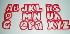 VINTAGE JELLO JIGGLERS ALPHABET LETTERS RED x19 LETTERS ONLY PART SET NEW OTHER 