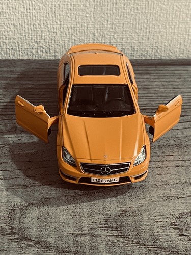 MERCEDES BENZ CLS 63 AMG RARE MATTE FLAT ORANGE CAR ~1/36 DIECAST VEHICLE MODEL - Picture 8 of 12