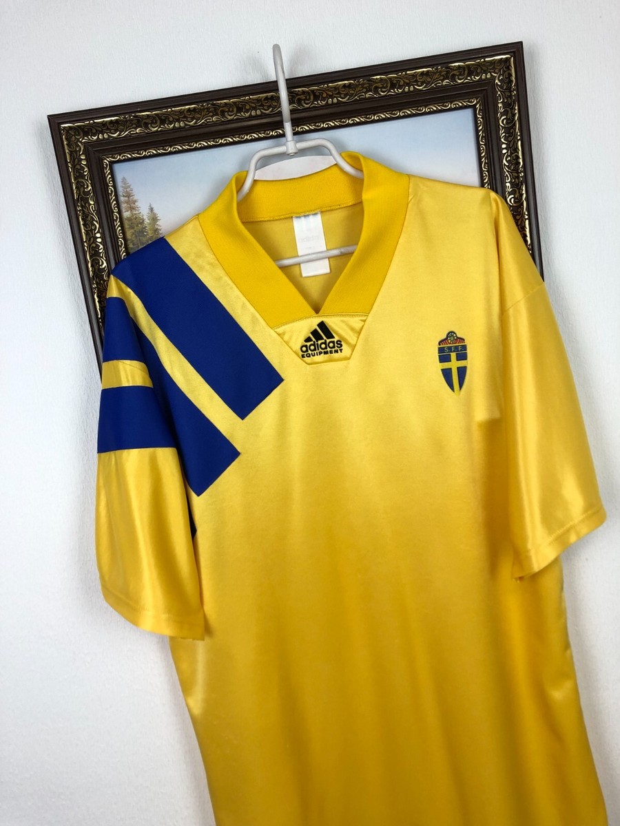 Sweden Home football shirt 1991 Soccer Adidas National Team Jersey