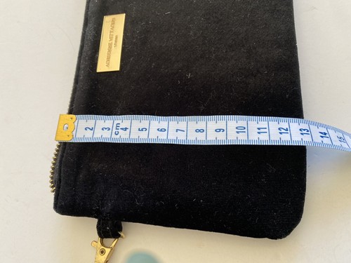 ADRIENNE VITTADINI $80 Black Velvet Phone Charger Wallet Case Bag Clutch Pouch - 第 3/9 張圖片