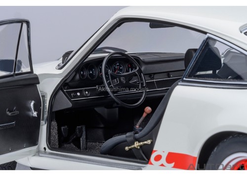 AUTOart 78030 1/18 Porsche 911 Carrera 2.7 RS in Grand Prix Bianco 1973 Nuovo - Foto 9 di 12