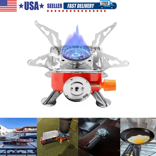 Ultralight Folding Backpacking Gas Butane Propane Outdoor Camp Gas Stove Burner