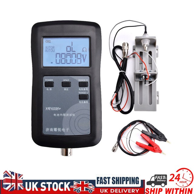 YR1035+ 0-100V 0-200Ω Lithium Battery Internal Resistance Tester Voltmeter UK YR1035+ 0-100V 0-200Ω Lithium Battery Internal Resistance Tester Voltmeter UK