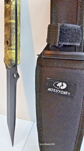 Mossy Oak Fixed Blade Hunting Knife - 5.5 Inch Blade, Camo Handle & Sheath Inclu - Picture 2 of 13