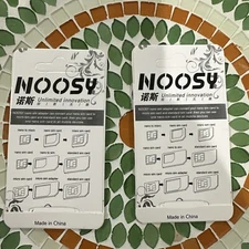 Nano SIM Card to Micro Standard Adapter Adaptor Converter Set 2 Card 4 in 1