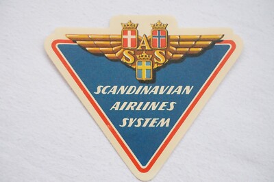 Scandinavian Airlines System SAS Airline Gepäckaufkleber
