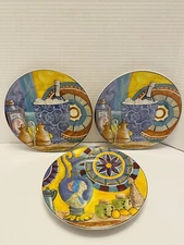 PTS International Mountmatre Dessert Salad Plates Made In Indonesia Qty Of 3