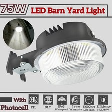 75W LED Barn Light Dusk- to-Dawn Outdoor Security Yard Street Light Flood Light