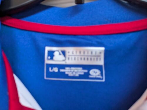 Chicago Cubs Genuine MLB NWT Short Sleeve Blue Polo Golf Shirt Men's Large - Picture 2 of 7