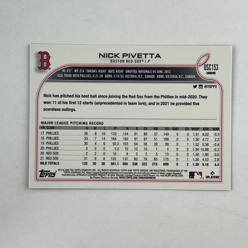 2022 Topps Chrome Update Series Purple Refractors-Parallel, Complete Your Set! - Picture 92 of 110