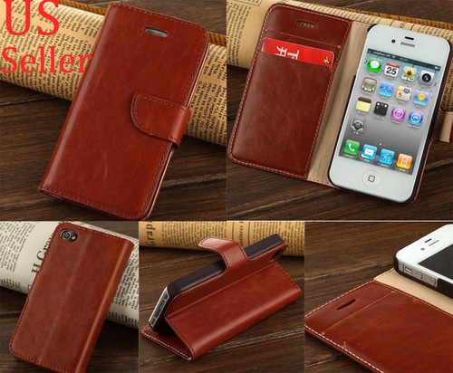 Luxury Flip Case PU Leather Cover Card Slot Wallet Case Various Mobile Phones - Picture 10 of 24