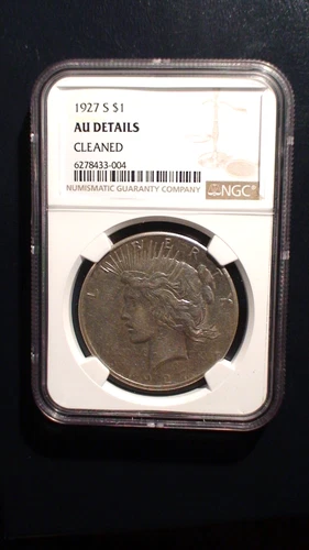 1927 S Peace Silver Dollar NGC ABOUT UNCIRCULATED $1 Coin BUY IT NOW!
