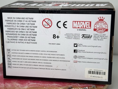 FUNKO MARVEL Collector Corps Box 2020 BLACK WIDOW with Size XL T-Shirt - Picture 3 of 3