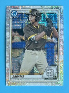 2020 BOWMAN CHROME CJ ABRAMS MOJO REFRACTOR #BCP-62 San Diego Padres RC