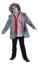 Zombie Boy Ghoulishly Clever Costume Tattered Jacket Halloween Forum Novelties