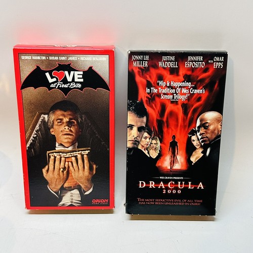 Vampire VHS Tape Lot 2 Movies Love Bites & Dracula 2000 Good Tested Working