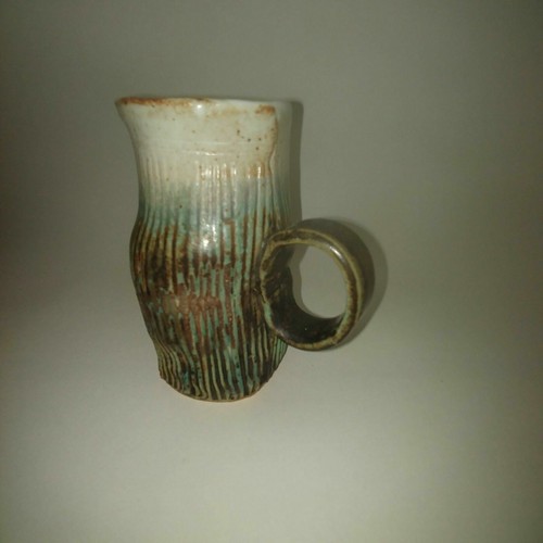 Studio Pottery Coffee Mug Signed Barbara Torquois Brown - Picture 3 of 6