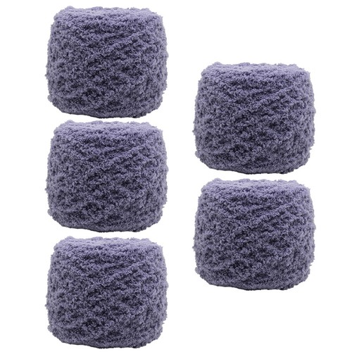 5 X 100g Skeins Fluffy Coral Velvet Cashmere Chunky Crochet Soft Knitting Wool - Picture 44 of 65