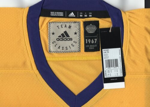 Los Angeles Kings size 50 fits like a 52 Adidas TEAM CLASSICS NHL Hockey Jersey - Picture 2 of 10