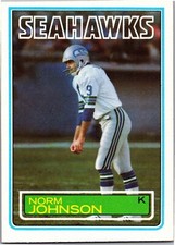 1983 Topps- Football #388 Norm Johnson Seattle Seahawks