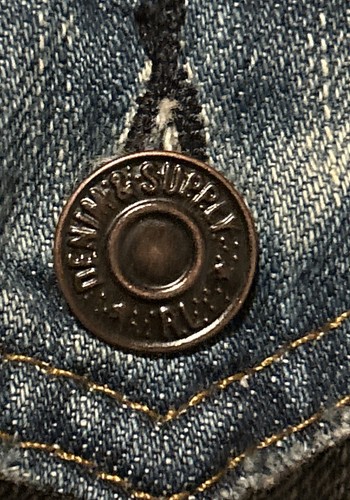 Chaleco para mujer Denim & Supply Ralph Lauren mezclilla en dificultades bandera de EE. UU. talla S (B-88) - Imagen 7 de 8