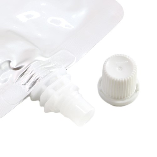 Glossy Silver  Drink Wine Beverage Pouch Packaging Bags (Comes With 1 Funnel) - Picture 4 of 6