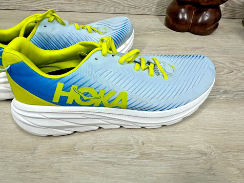 Hoka One One Men's Ice Water Diva Blue Rincon 3 Running Sneaker Shoes Sz 12 D US - Picture 4 of 8