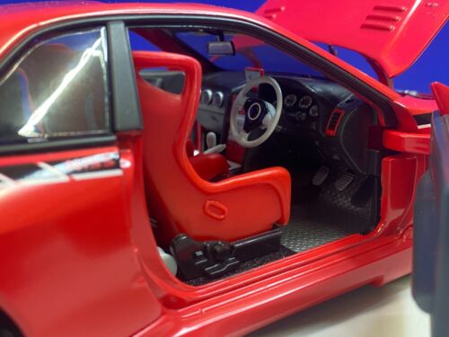 MÁQUINAS MUSCULARES ESCALA 1/18 ROJO NISSAN SKYLINE GT-R 2000 SUELTAS ¡MUY BONITAS! - Imagen 9 de 9