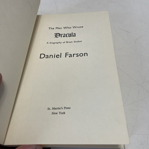 The Man Who Wrote Dracula, Daniel Farson hcv 1976 - Picture 8 of 16