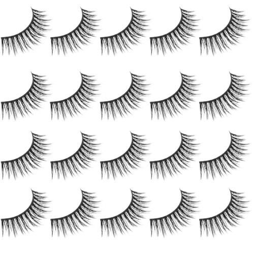 10 Pairs Fake Eyelashes Fluffy Eyelashes Extensions Women False Eyelashes