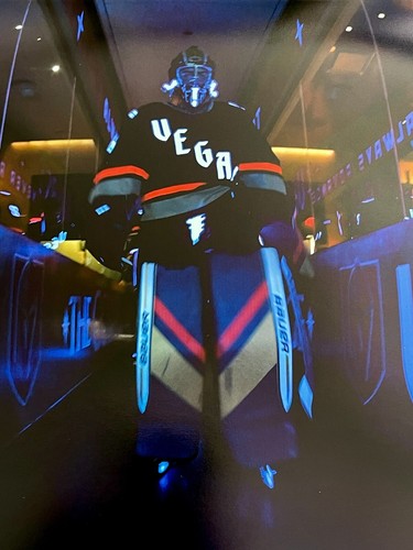 Vegas Golden Knights Reverse Retro Glow in the Dark 16x20 Foto #D/25 IGM COA - Foto 9 di 9
