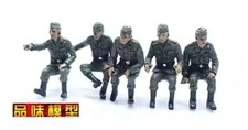 1/72 German Car Mounted Sitting Soldiers 5 Soldier Models