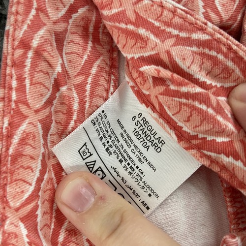 Old Navy Pixie Hose Damen 6 normale rosa Fischmuster Taschen - Bild 7 von 11