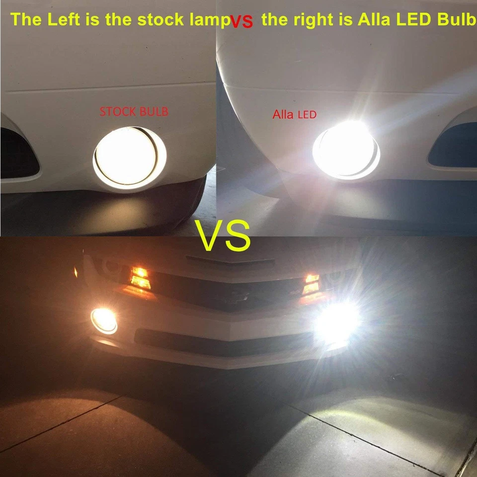 Allá Lighting 2504 12-LED Bombilla 6000K Xenón Blanco LED Luz Antiniebla Repuesto Foto 3 de 4