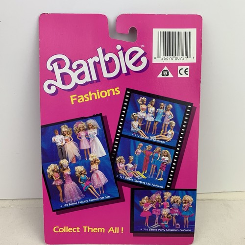 Vintage 1989 Mattel Barbie Fashion Starters Barbie Silver Swimsuit # 721-1 - Picture 3 of 13