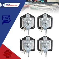 4 Pack Trailer Door Latch T-Handle Locking Camper RV Truck Tool Box w/Key
