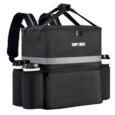 Food Delivery Backpack with 4 Cup Holder Insulated Pizza Delivery Bag for Del...