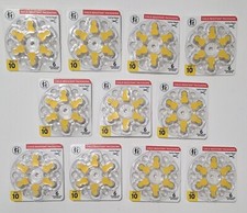 Fresh Lot 11 - 6 Packs 66 batteries Hearing Aid Batteries Size 10 Ex 05.2028
