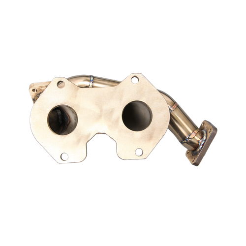 CXRacing Stainless Steel Turbo Manifold For 93-02 Mazda RX-7 RX7 FD 13B - Picture 3 of 6
