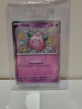 Pokemon  -Cleffa 150/057 Shiny Rare Lightly Played Paldean Fates