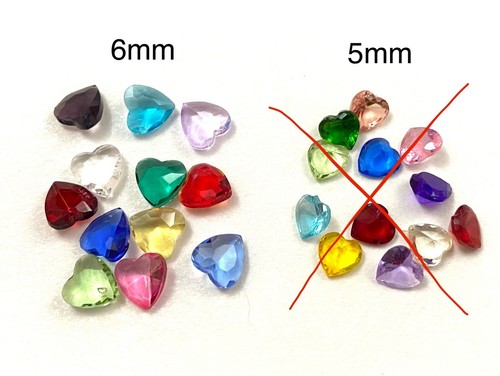 Birthstone Floater Faceted Crystal Heart Floating Charm 6mm Glass Locket Jewelry - Bild 5 von 14