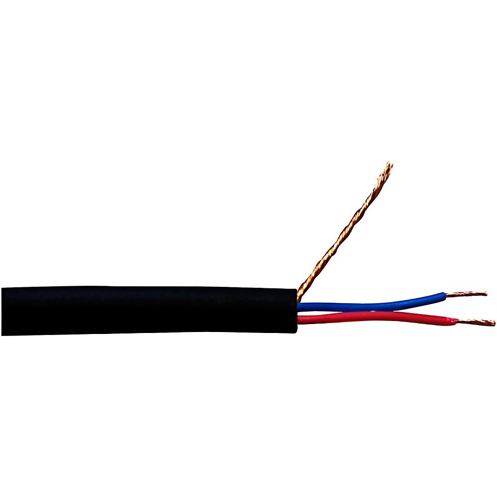 Rapco MIC1.Двухжильный экранированный микрофонный кабель K Bulk (продается в комплекте) длиной 250 футов, черный