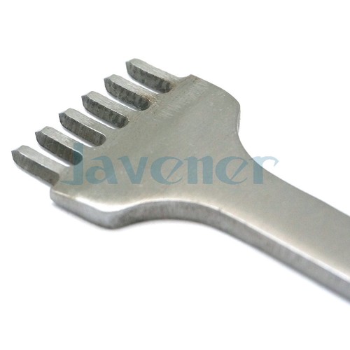 3/4/5/6mm 1/2/4/6 prong Diamond Hole Stitching Handwork Leather Tool White Steel - Picture 28 of 37